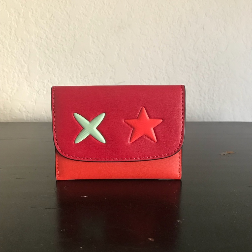 Coach Star Leather Card Pouch/Wallet